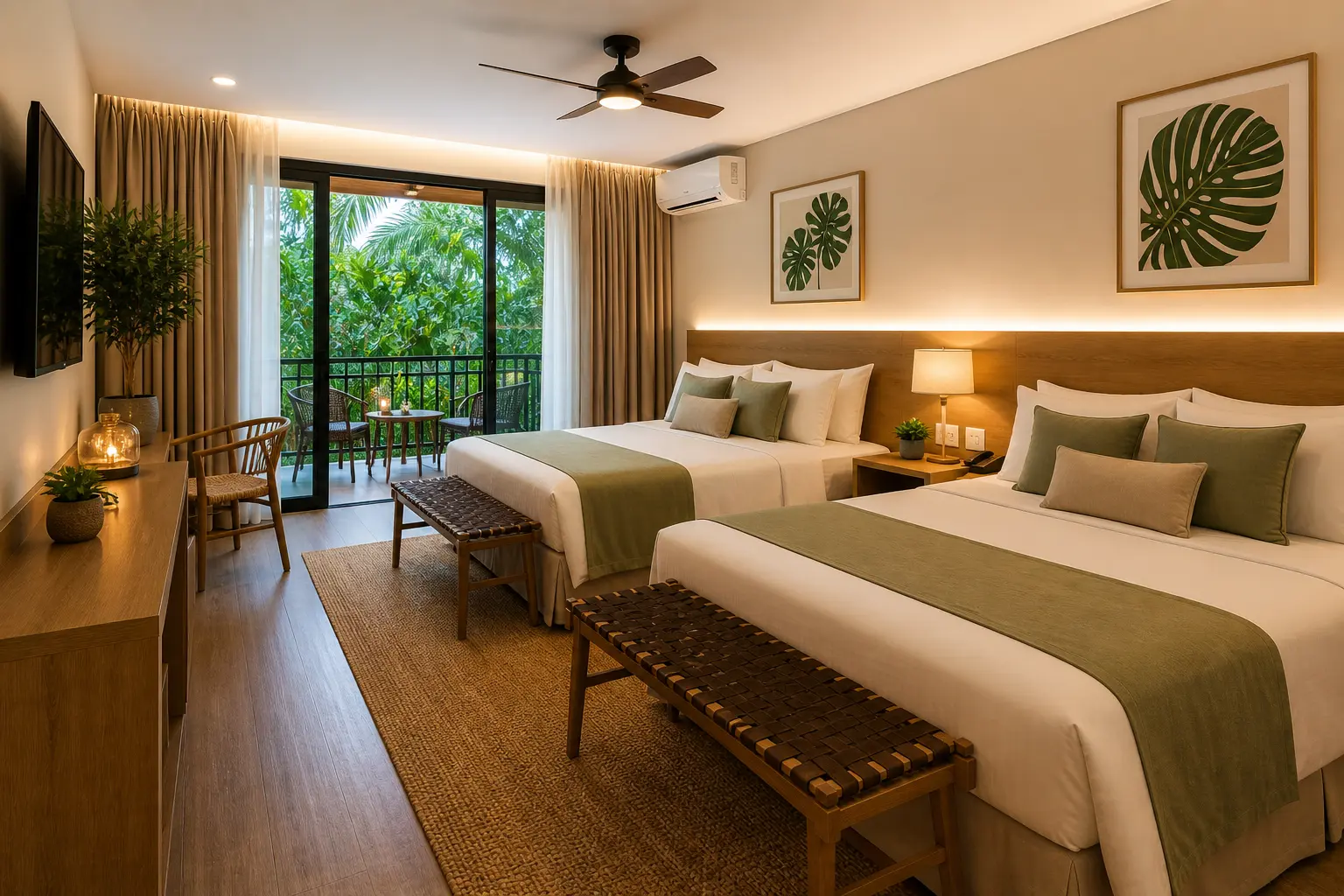 Quarto família do Hotel Sereno